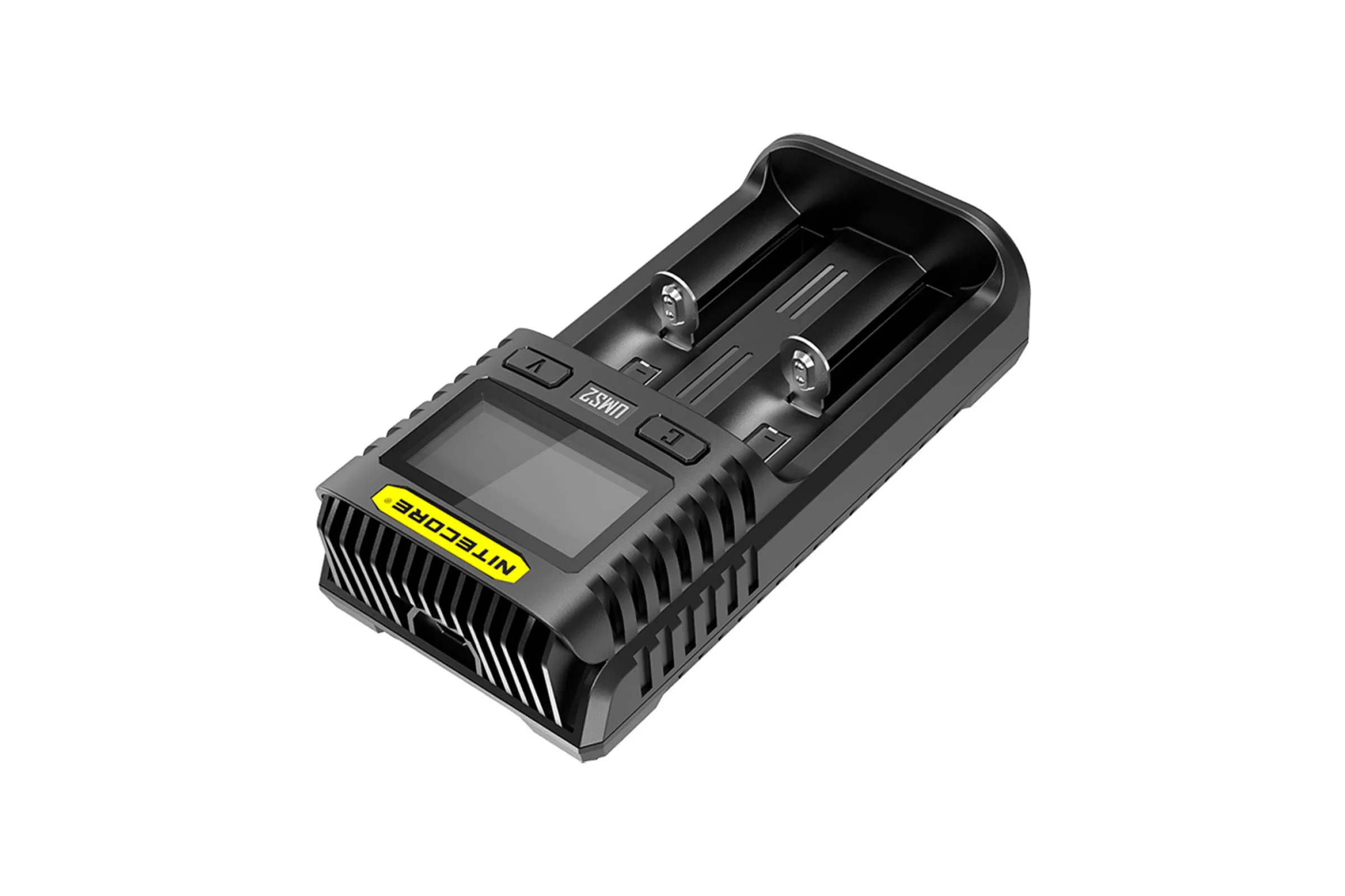 Батарейка, аккумулятор и зарядное устройство для него Nitecore UMS2 18650/21700 на 2*АКБ Intellicharge V2, совместимо с Li-ion/IMR и Ni-MH/Ni-Cd аккум