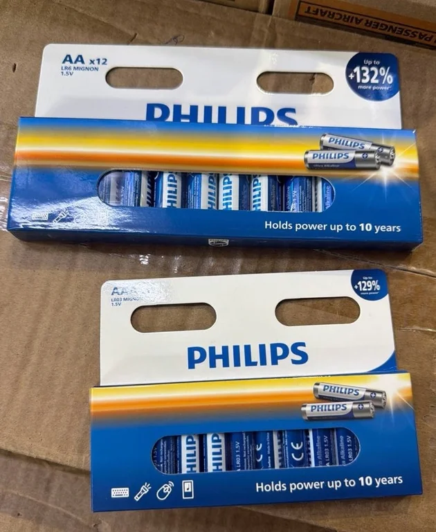 Батарейка, аккумулятор и зарядное устройство для него Philips Power Alkaline, щелочная, 12 АА, в блистере (LR6P12BT/97)