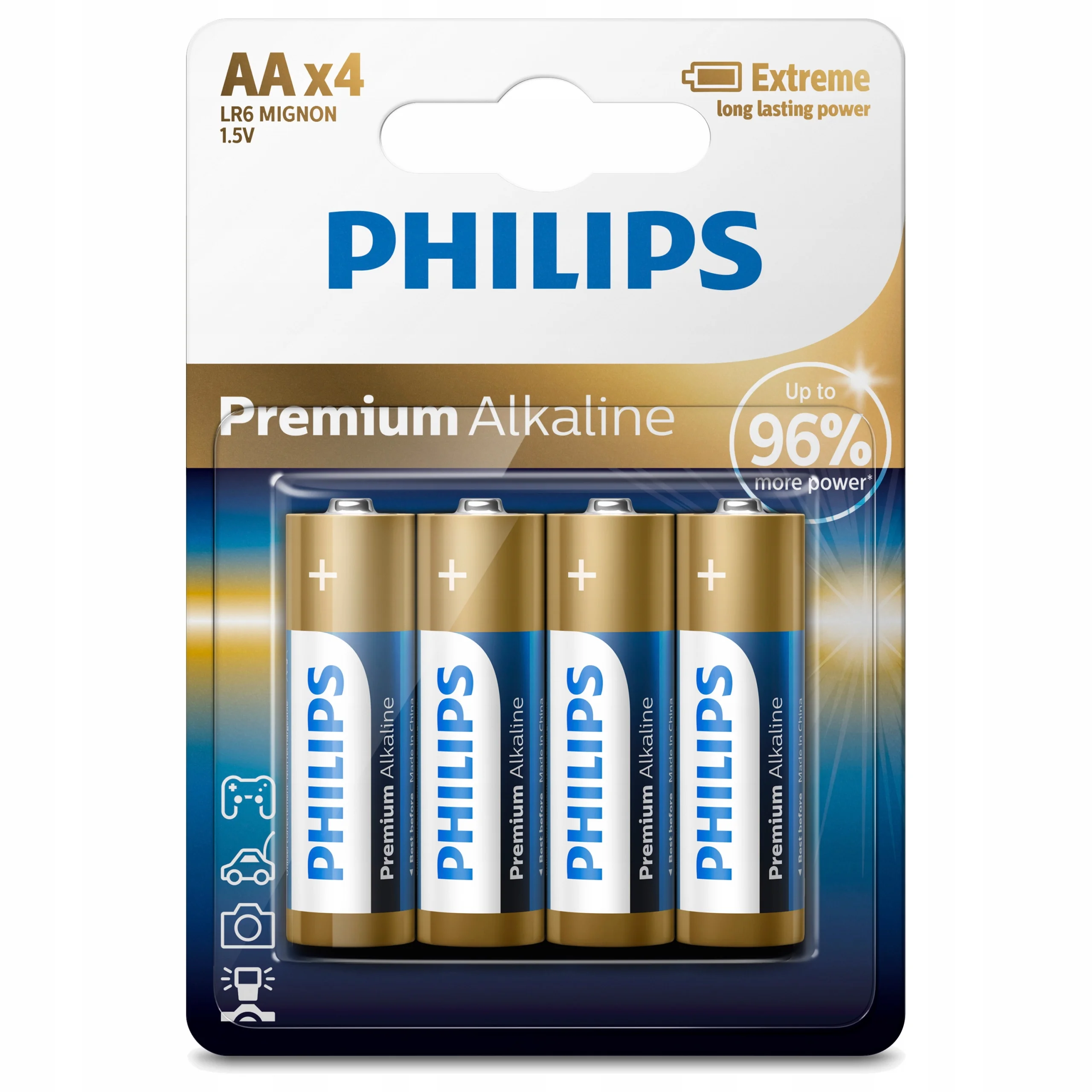Батарейка, аккумулятор и зарядное устройство для него Philips Ultra Alkaline, щелочная, 9 V, в блистере (6LR61E1B/97)