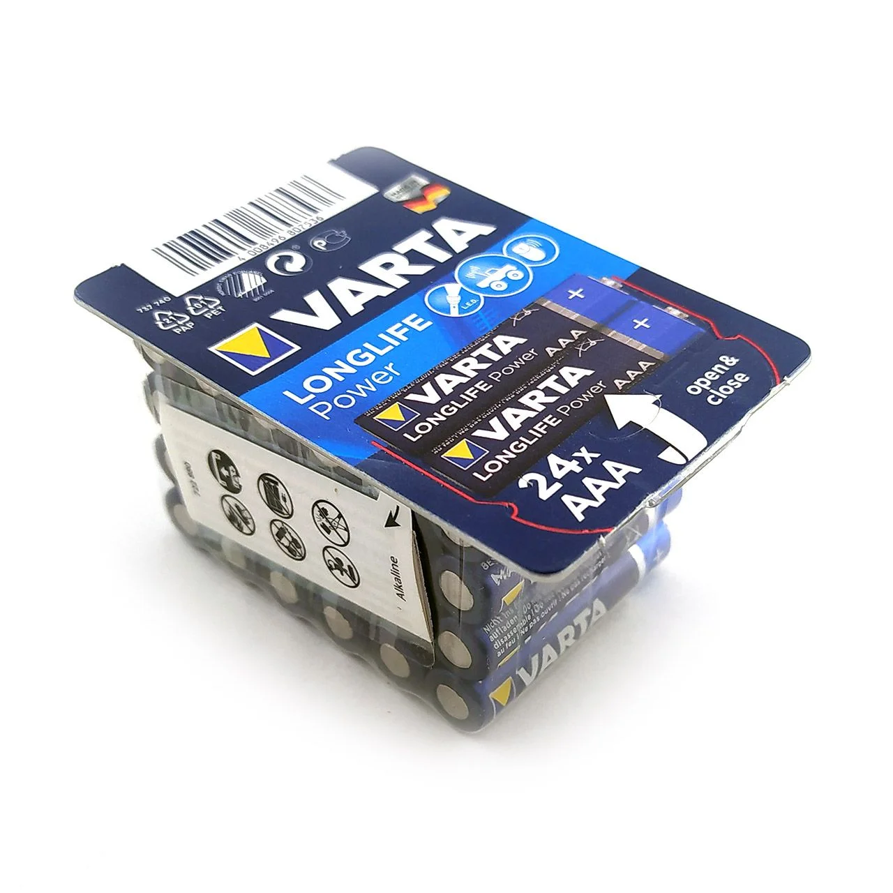 Батарейка, аккумулятор и зарядное устройство для него Varta LONGLIFE AAA big box 24