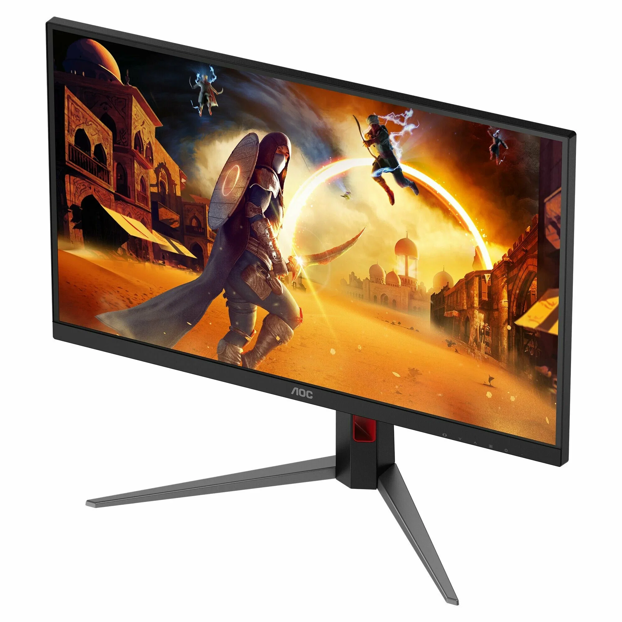 Монитор 23.8" AOC 24G4H IPS 1920x1080, 200 Гц, 0.3 мс (MPRT), 16:9, 300 кд/м², HDR10, HDMI 2.0, DP 1.4, 3.5 Jack, FreeSync, черный
