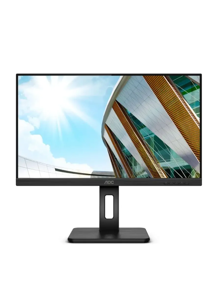 Монитор 23.8" AOC 24P2Q IPS 1920x1080, 75 Гц, 4 мс, 16:9, 250 кд/м2, 1xHDMI, 1xDP, 1x3.5 мм, черный