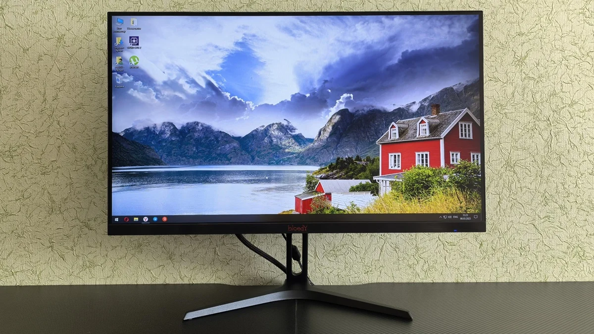 Монитор 23.8" BLOODY MN240F IPS 1920x1080, 180 Гц, 1 мс, 16:9, 280 кд/м², 2xHDMI, 1xDP, 1x3.5 мм, 2x2 Вт, черный