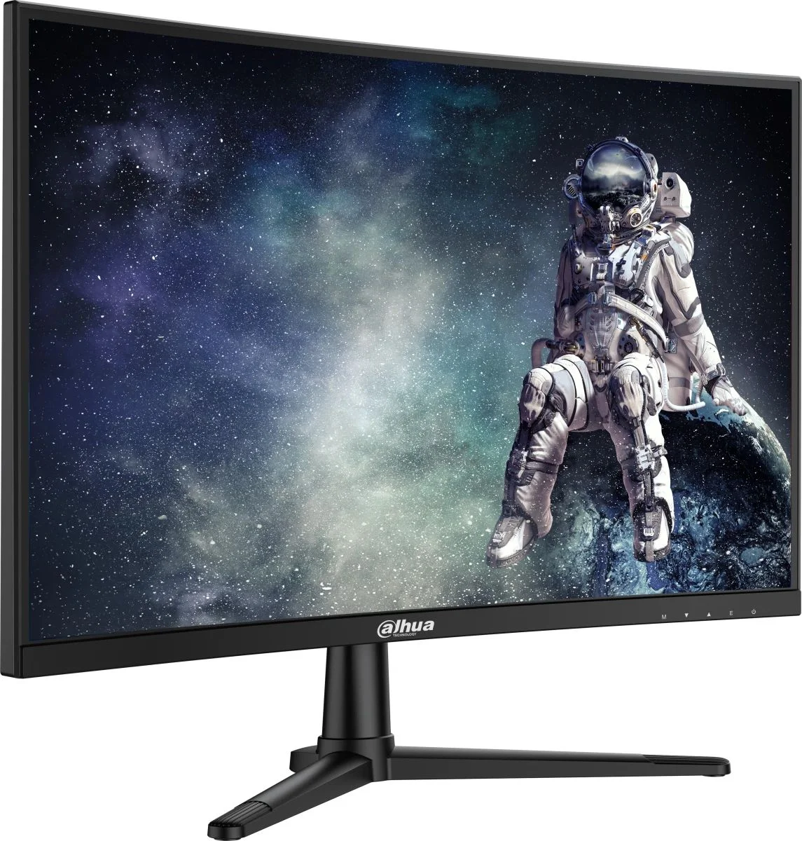 Монитор 23.8" Dahua DHI-LM24-E240C VA 1920x1080, 240 Гц, 1 мс (MPRT), 16:9, 350 кд/м², HDMI 2.0, DP 1.4, HDR10, изогнутый (1500R), черный