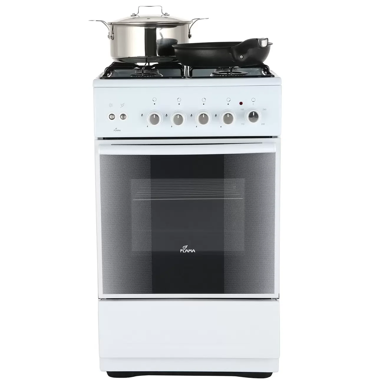 Комбинированная плита Flama FK 1426 W белый