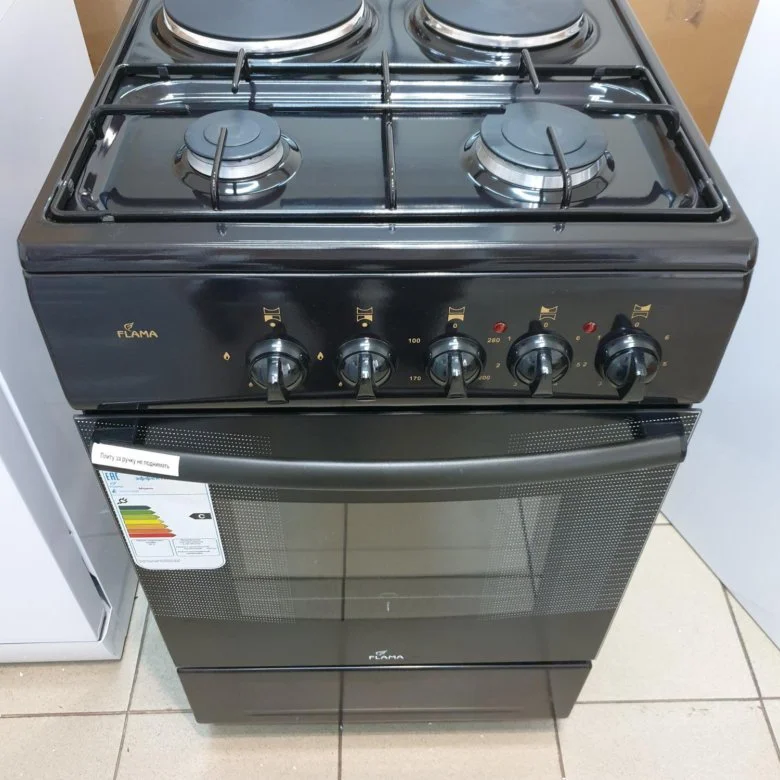 Комбинированная плита Flama RK 2201В коричневый