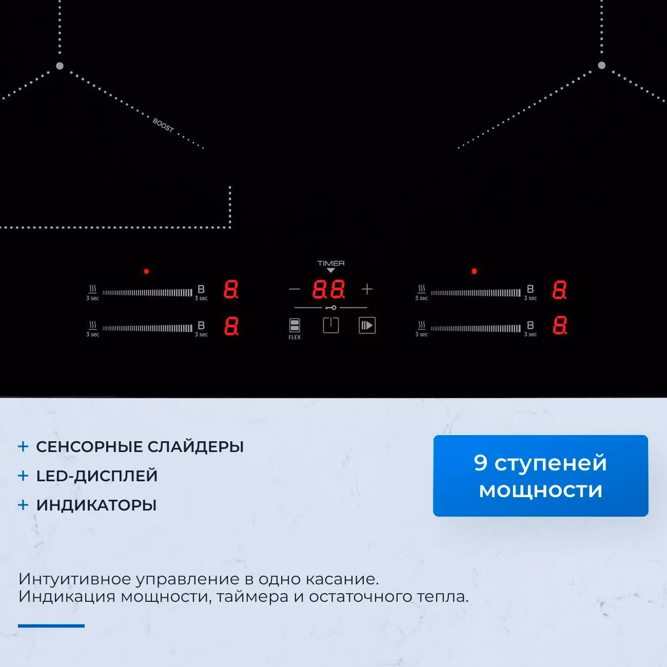 Электрическая варочная панель Zugel ZIH618B