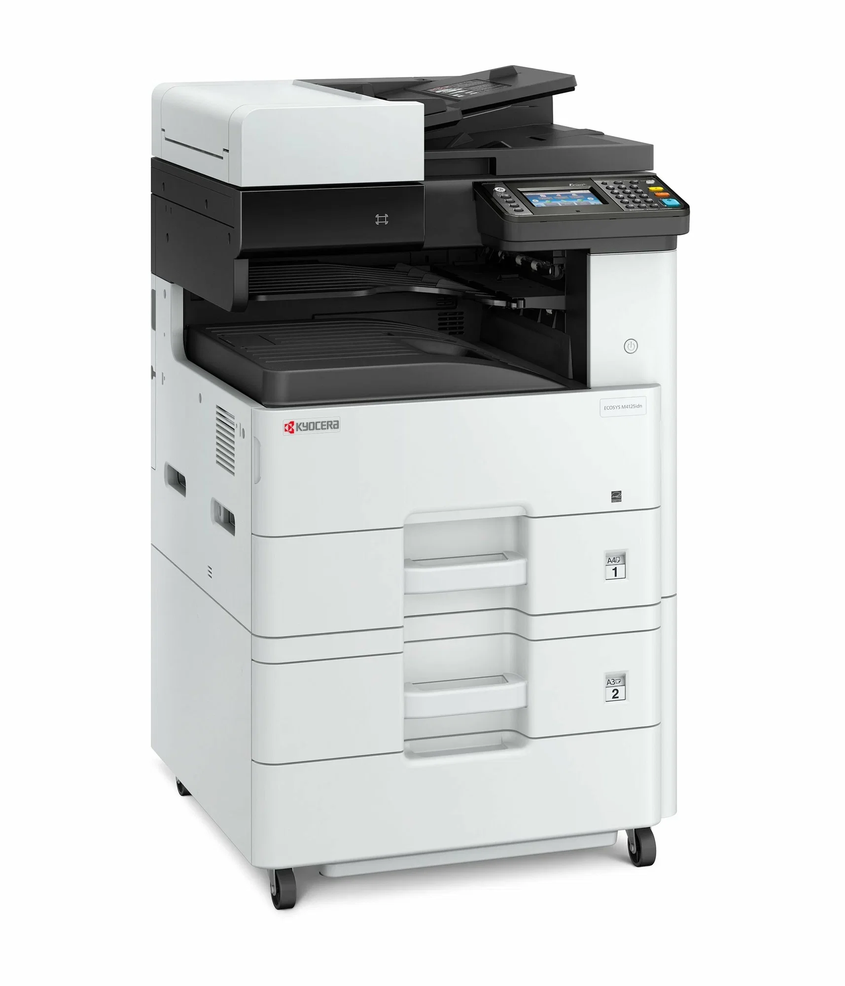 Лазерное МФУ монохром Kyocera M4125idn (ЕВРОПА ,A3,25/12 ppm A4/A3,1Gb,USB,Network,дуплекс,автопод) (1102P23NL0)