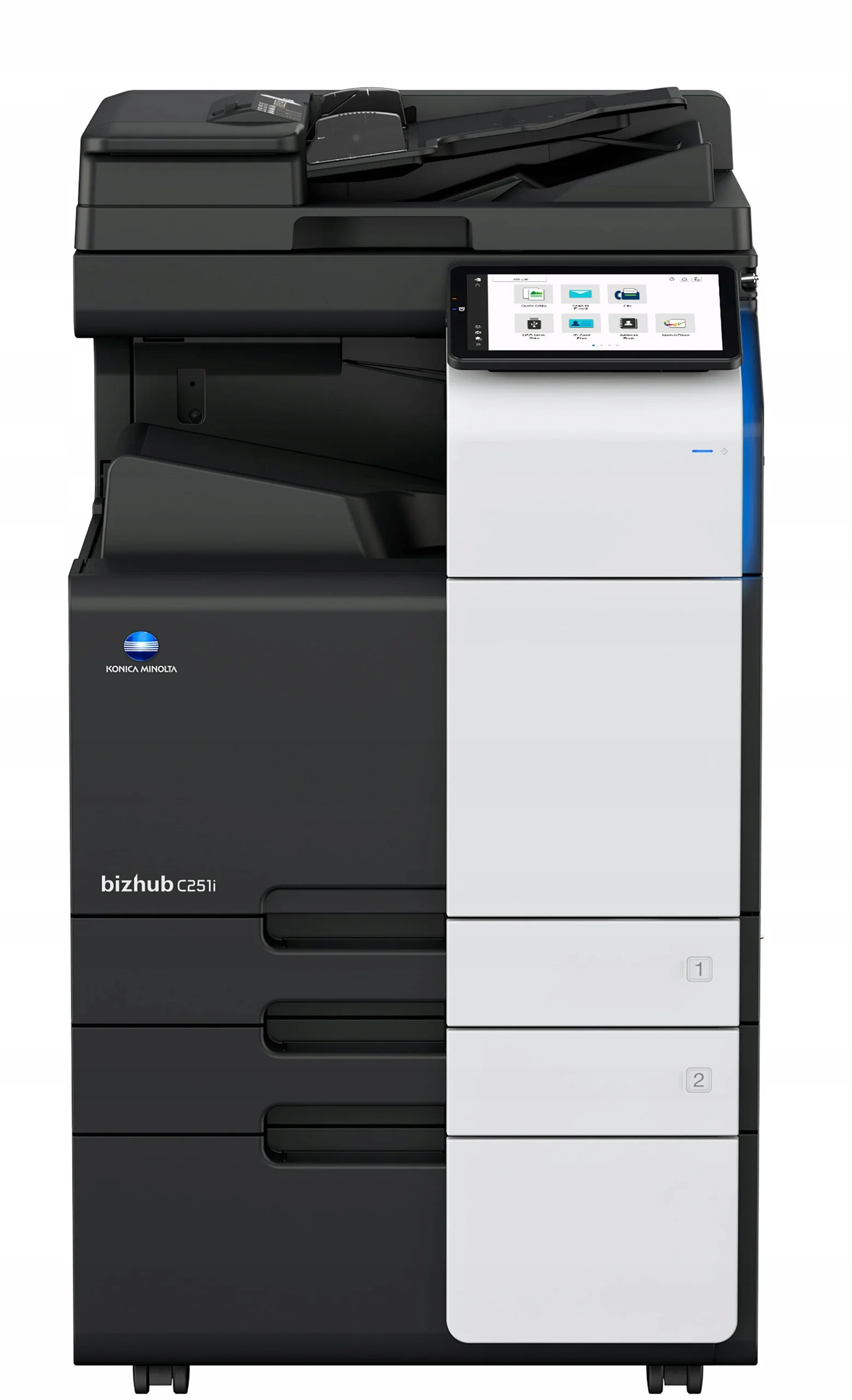 МФУ лазерное цветное Konica Minolta bizhub C251i (SRA3, 8Гб, 25 стр/мин, дуплекс, сеть, 256Гб(SSD),10,1" панель, 2x500 л
