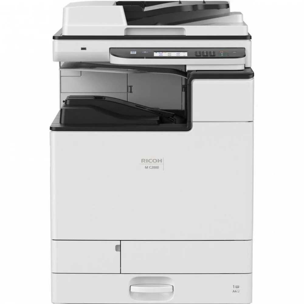 МФУ лазерное цветное RICOH M C2000 (A3, цветной, 20стр/мин, 1200dpi, 2Гб, дуплекс, PS, сенсорная панель 4,3", GigaLAN, 5