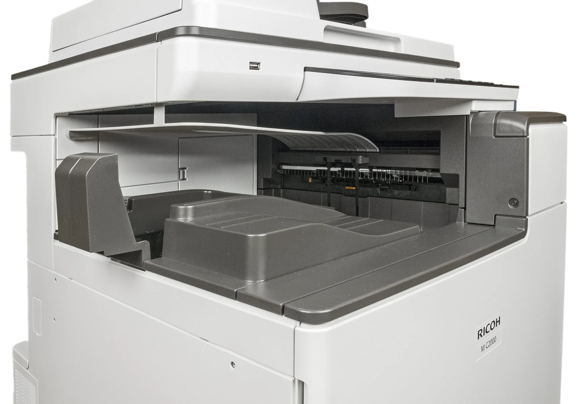 МФУ лазерное цветное RICOH M C2000 (A3, цветной, 20стр/мин, 1200dpi, 2Гб, дуплекс, PS, сенсорная панель 4,3", GigaLAN, 5