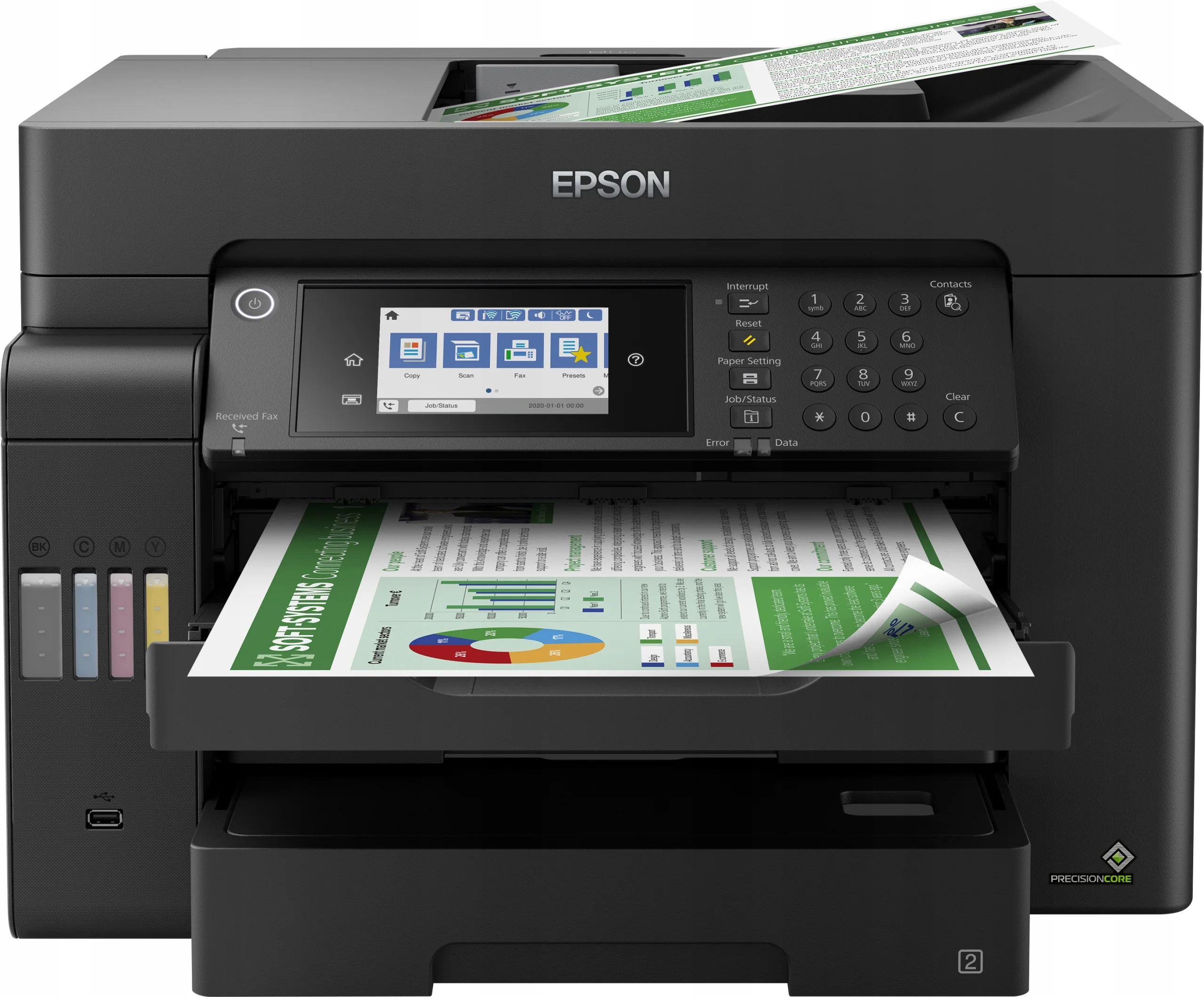 Фабрика Печати Epson L15150, А3, 4 цв., Принтер/сканер/копир/факс, USB, WiFi Direct (C11CH72505/72502/72403/72506)