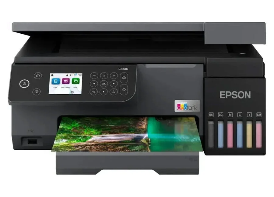Фабрика Печати Epson L8100, А4, 6 цв., копир/принтер/сканер, USB (C11CK94402/94503)