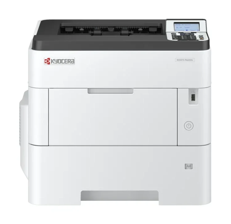 Принтер Kyocera ECOSYS PA6000x (A4,60ppm,1200dpi,512Мб,1*500стр.,DU,Wi-Fi, Duplex Сеть,старт.(110C0T3NL0)