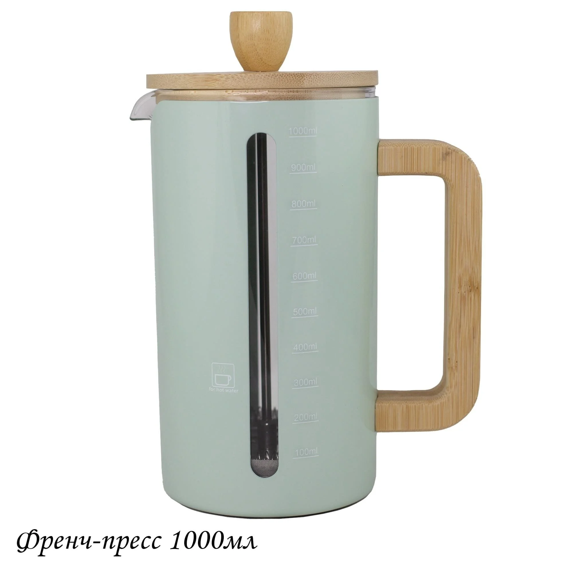 139-054 Френч-пресс 1000мл. в под.уп.(х12)Стекло