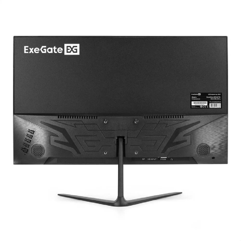 Монитор 23.8" ExeGate SmartView EP2407TA IPS 1920x1080, 75 Гц, 5 мс, 16:9, 250 кд/м2, 1xHDMI, 1xDP, 1xVGA, 1x3.5 мм, черный