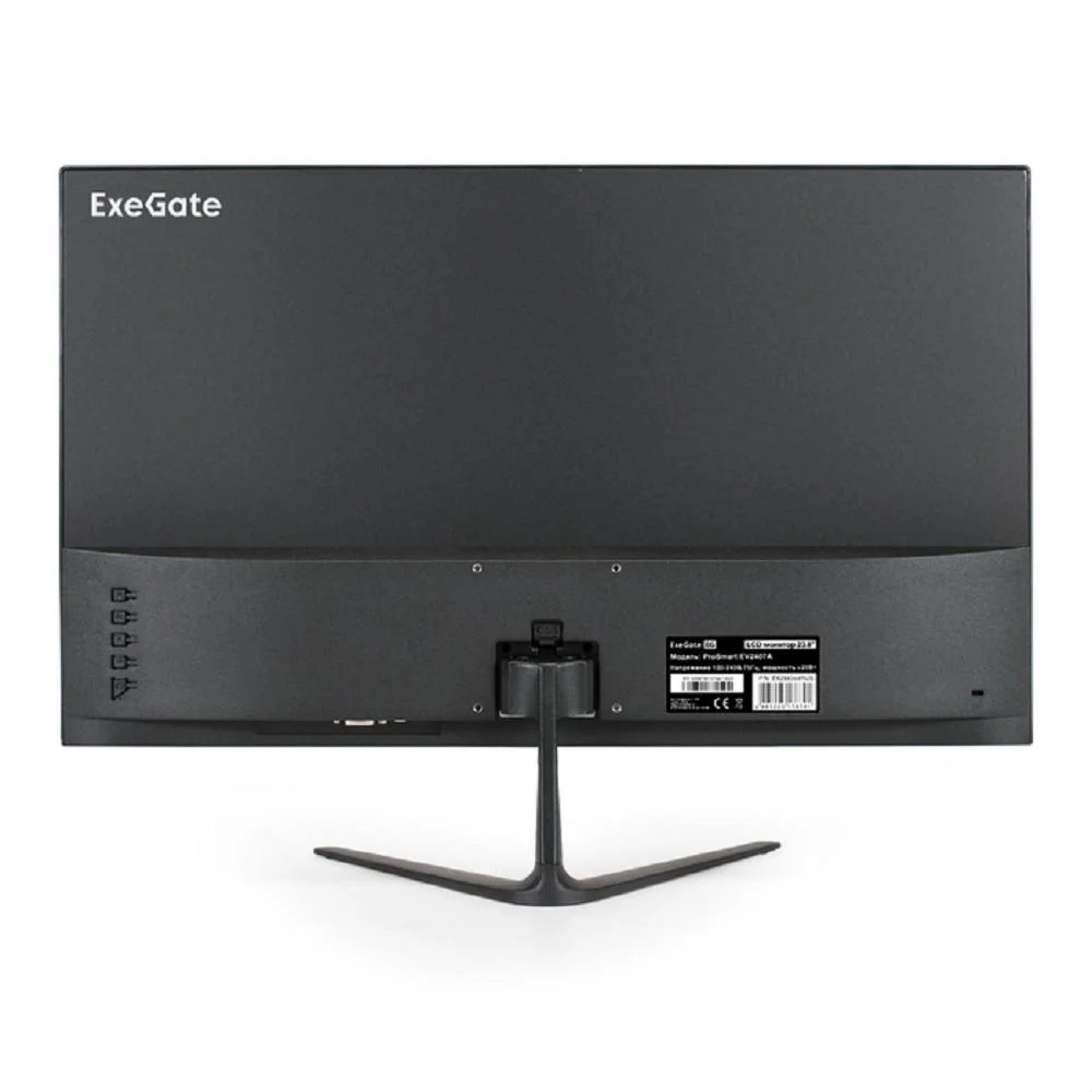 Монитор 23.8" ExeGate SmartView ES2407A IPS 1920x1080, 75 Гц, 5 мс, 16:9, 250 кд/м2, 1xHDMI, 1xDP, 1xVGA, 1x3.5 мм, черный