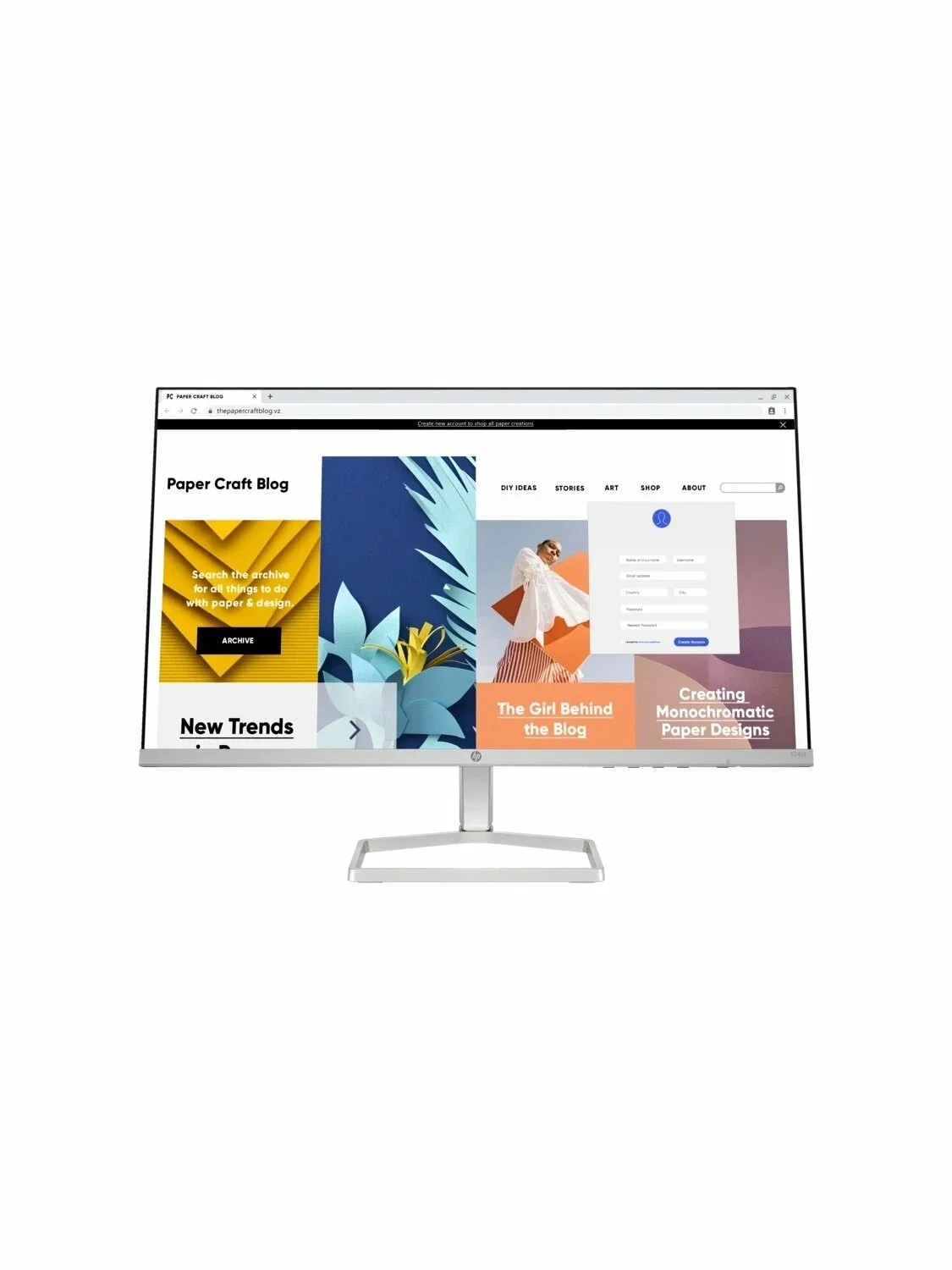 Монитор 23.8" HP 524sw S5 IPS 1920x1080, 100 Гц, 5 мс, 16:9, 300 кд/м², HDMI 1.4, VGA, белый