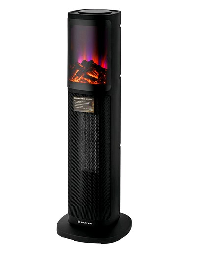 Тепловентилятор BRAYER BR4864, 2000Вт, LED-диспл, пуль ДУ,тайм 12 ч, СДЕЛАЕМ ЛУЧШУЮ ЦЕНУ!