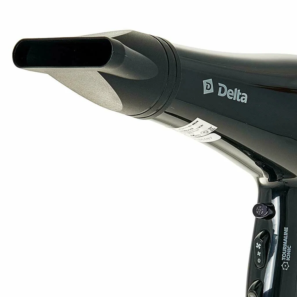 Фен Delta DL-0938 черный, 2000 Вт, ионизация