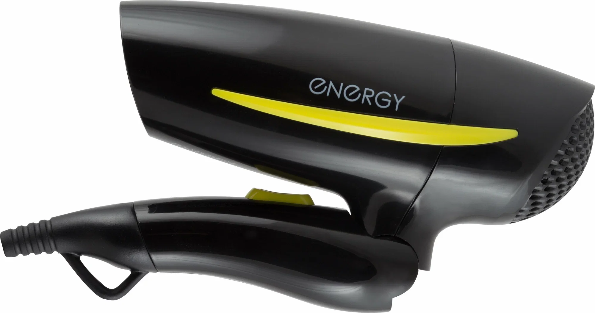 Фен Energy EN-859 чёрный/жёлтый, 1200 Вт, компактный, складная ручка