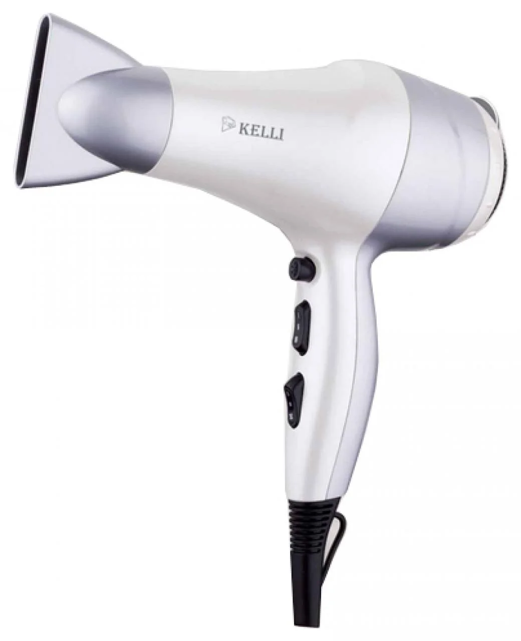 Фен Kelli KL-1110 белый/серебристый, 2400 Вт
