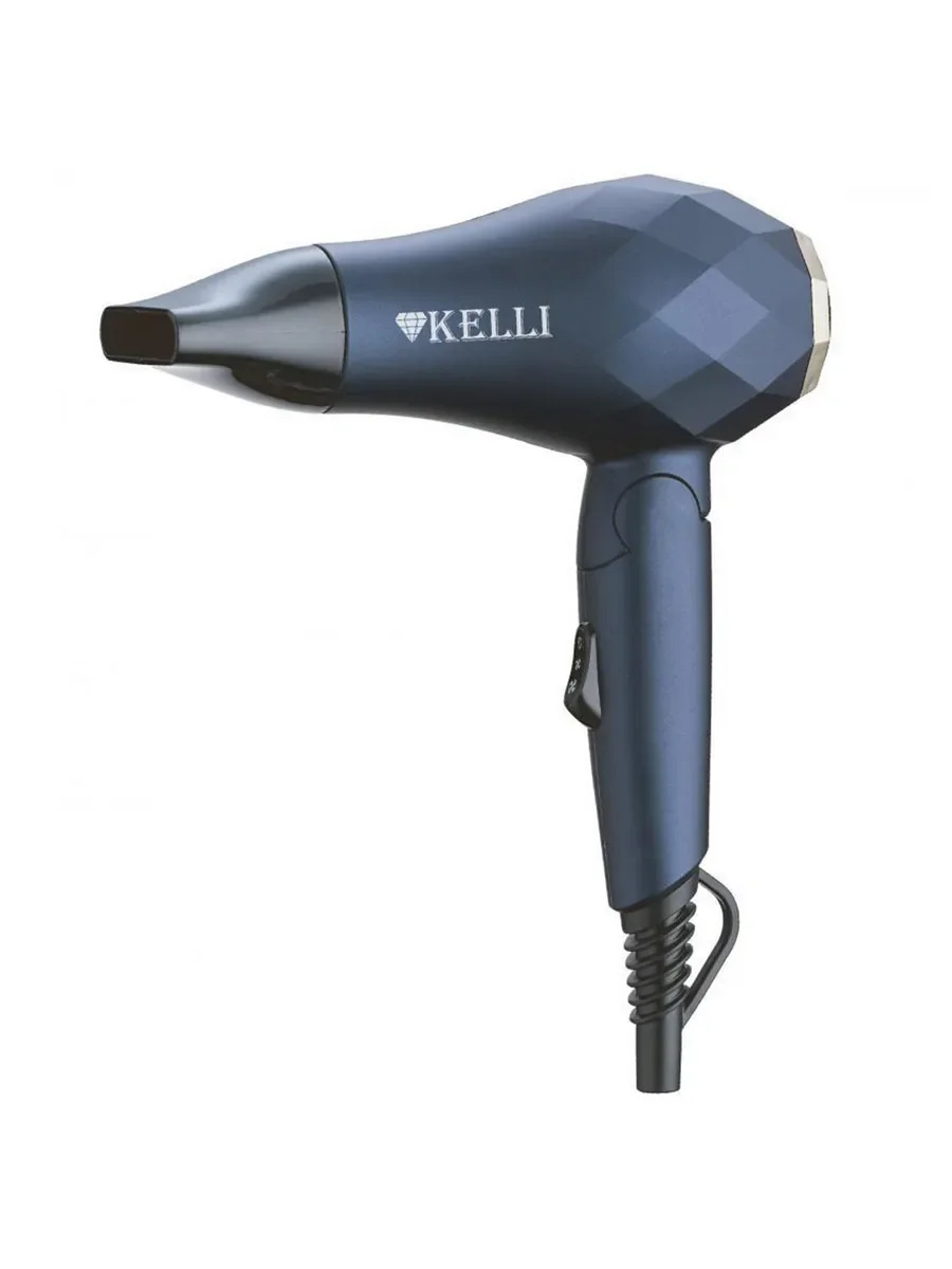 Фен Kelli KL-1124 розовый, 1800 Вт, компактный