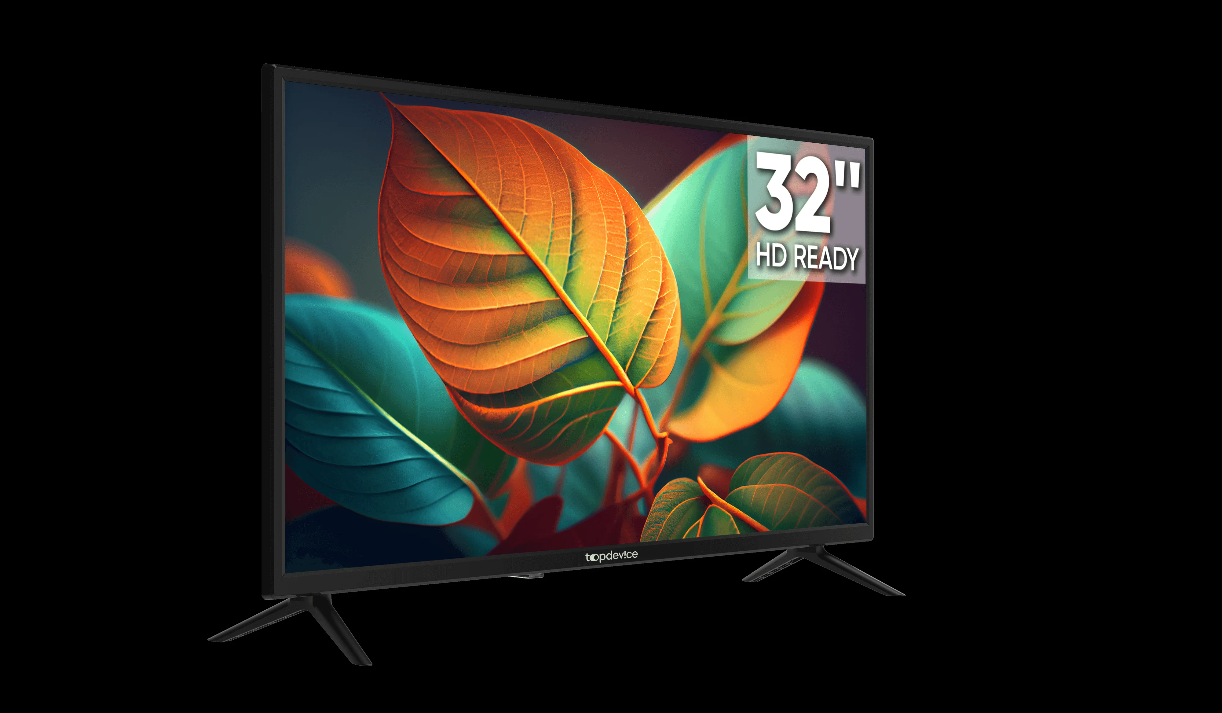 Телевизор LED 32" TOP DEVICE TDTV32BN02H_BK,1366*768 HD,Dolby audio,USB 2, HDMI