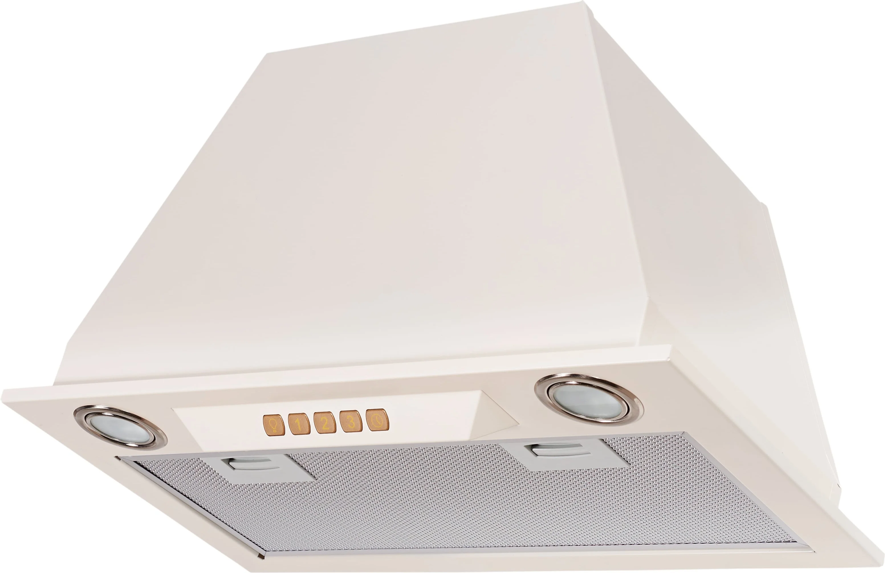 Вытяжка встраиваемая Kuppersberg INLINEA 52 Beige, ширина 52 см, отвод/рециркуляция, 850 м3/час, электронное сенсорное управление, таймер, пульт ДУ, 3