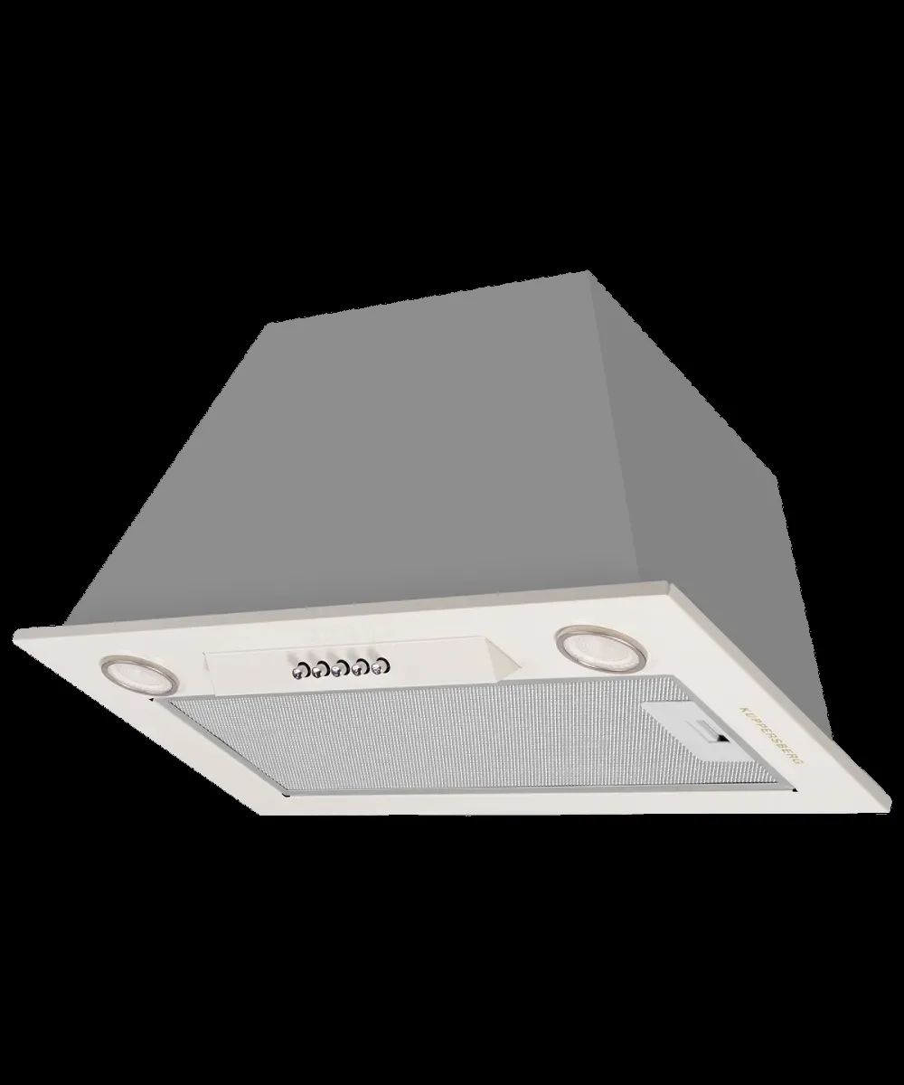 Вытяжка встраиваемая Kuppersberg INLINEA 52 Beige, ширина 52 см, отвод/рециркуляция, 850 м3/час, электронное сенсорное управление, таймер, пульт ДУ, 3