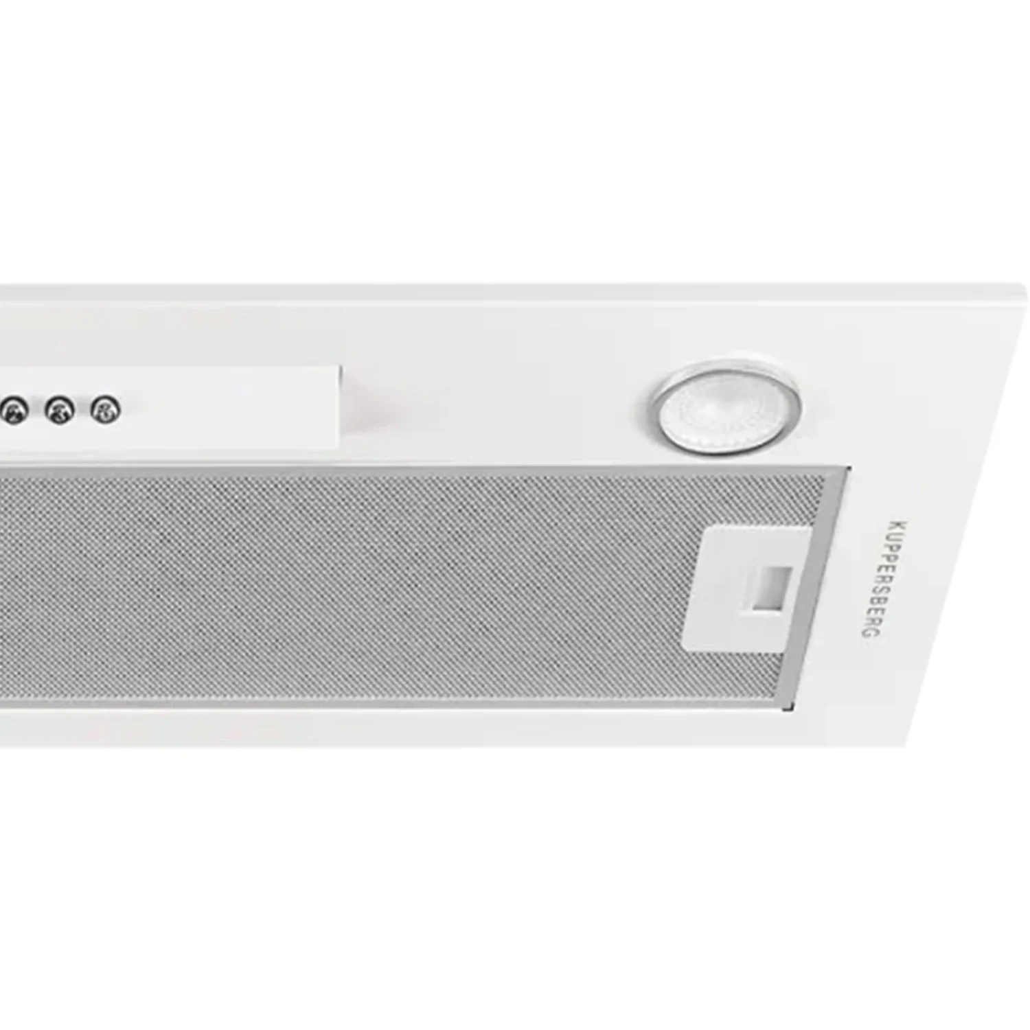 Вытяжка встраиваемая Kuppersberg Inlinea 70 WX белый/нержавеющая сталь, 70 см, 1300 куб. м/ч, 41 дБ