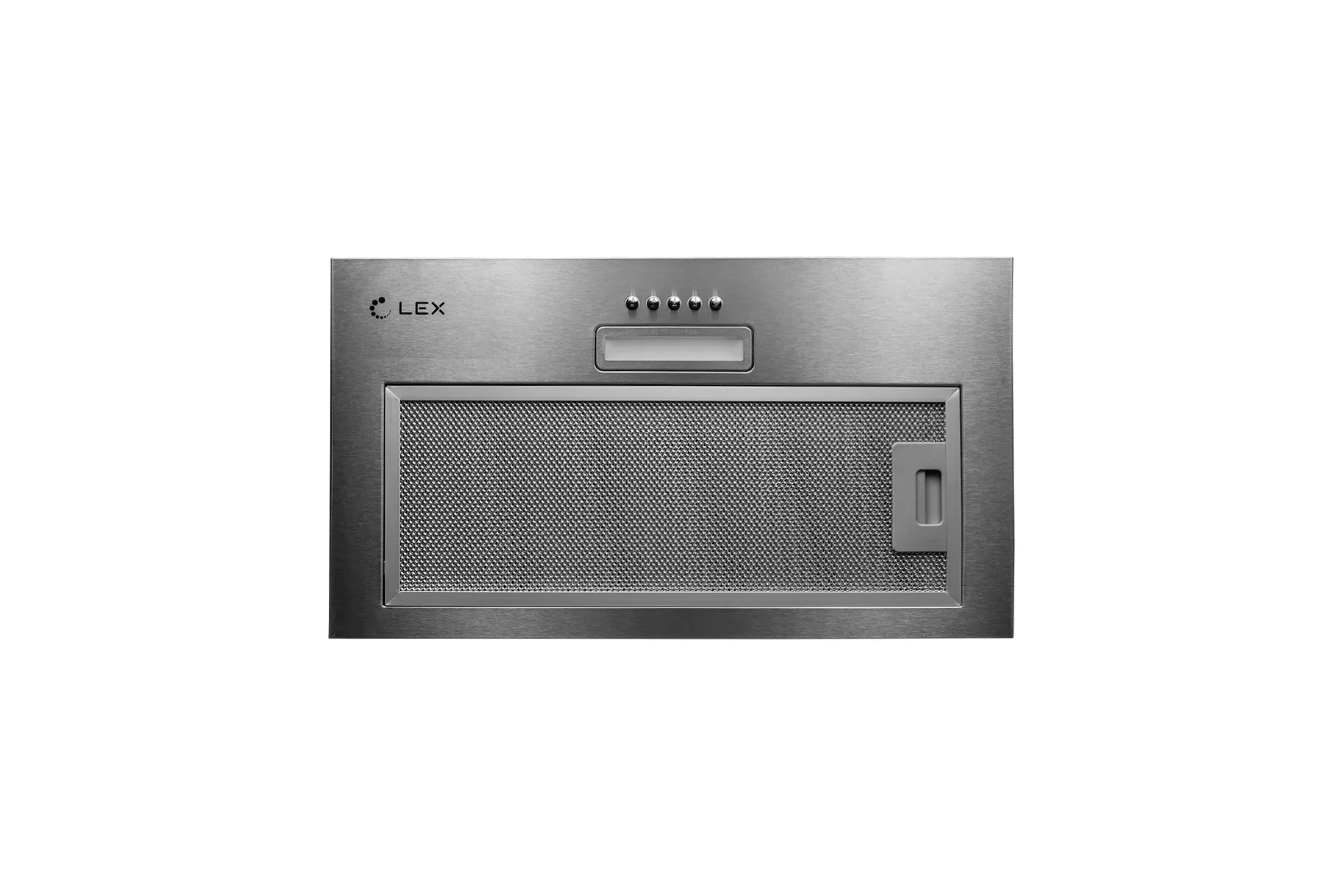 Вытяжка встраиваемая LEX GS Bloc LIGHT 600 нержавеющая сталь, 53 см, 500 куб. м/ч, 44 дБ