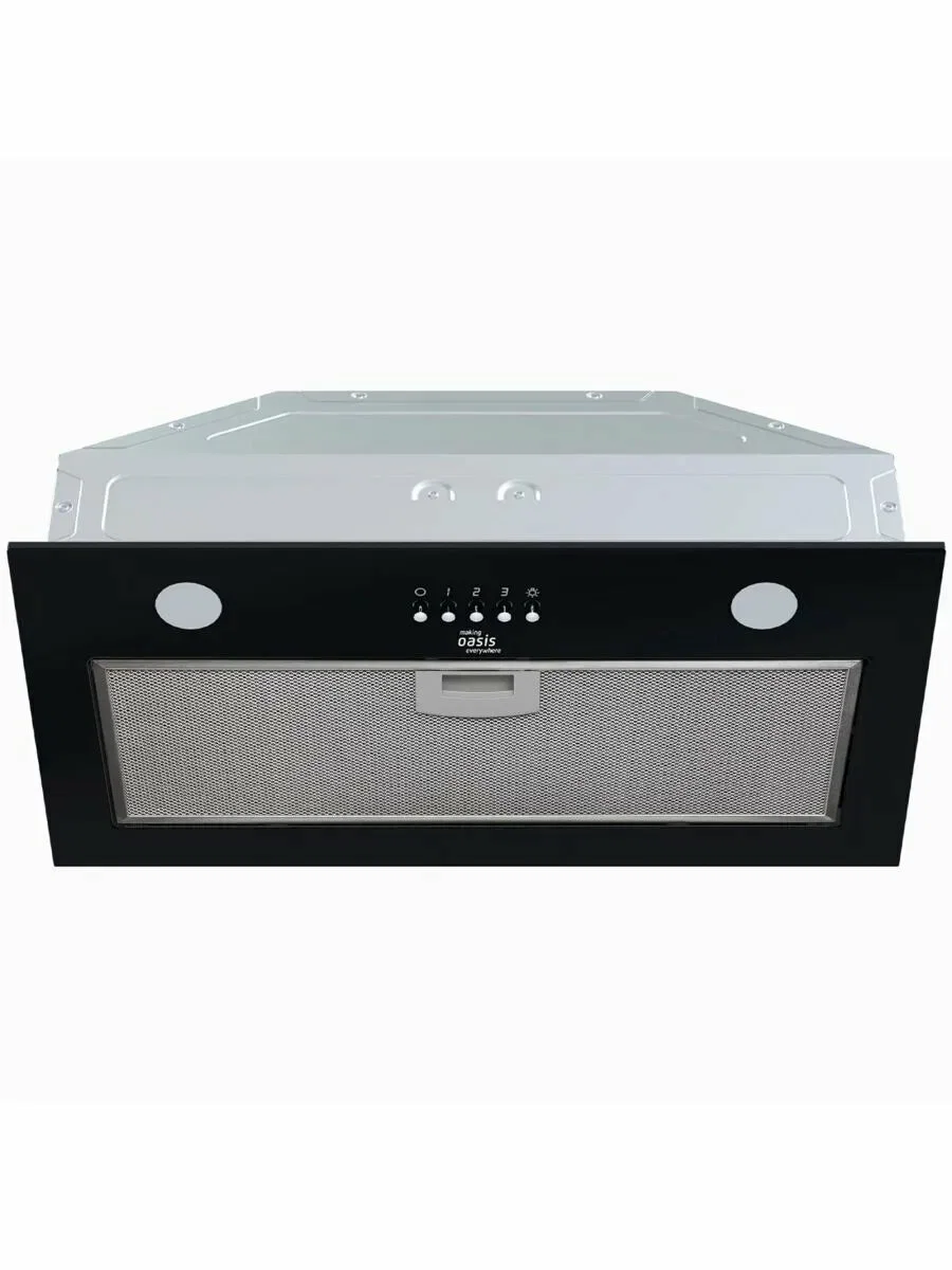 Вытяжка встраиваемая Oasis UNC-50B (FR) черный управление: кнопочное (1 мотор)