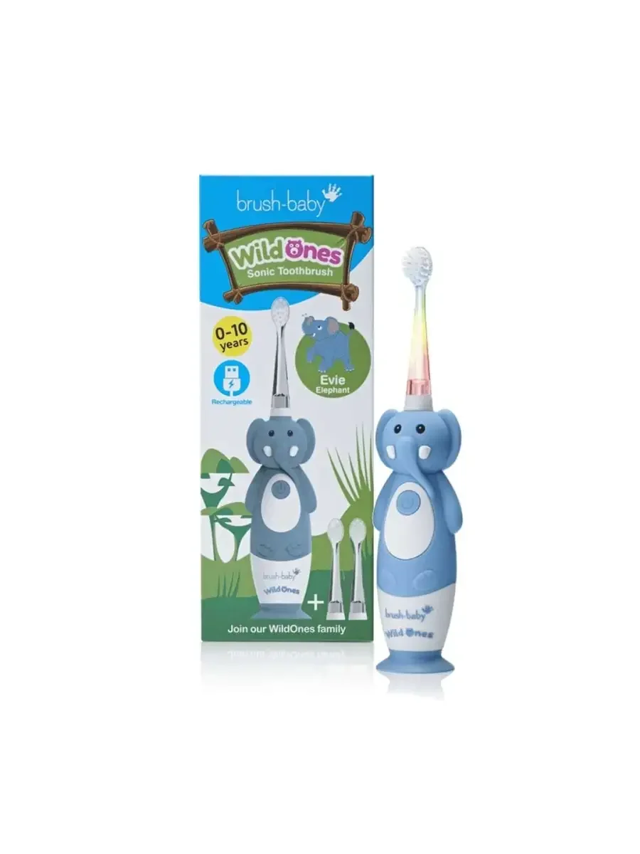 Электрическая зубная щетка Brush-Baby Sonic WildOnes Лев 0-10 лет