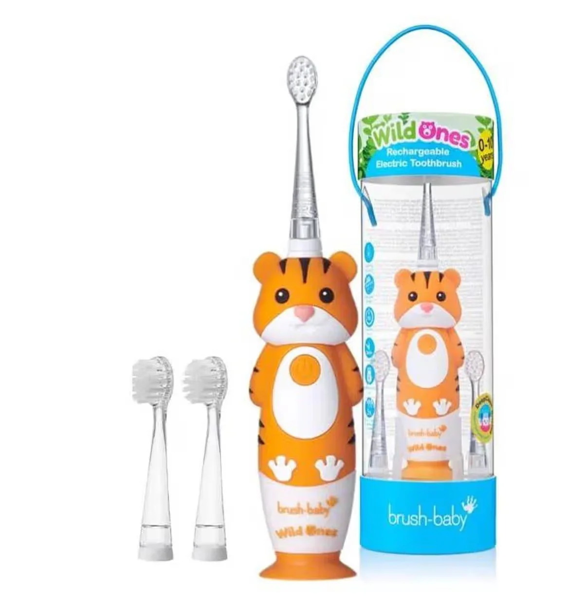 Электрическая зубная щетка Brush-Baby Sonic WildOnes Тигр 0-10 лет