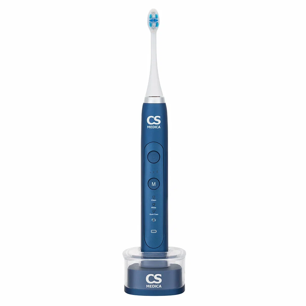 Электрическая зубная щетка CS Medica CS-333-BK, синяя