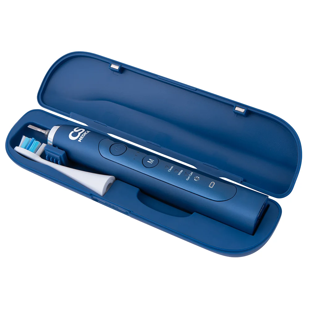 Электрическая зубная щетка CS Medica CS-333-BK, синяя