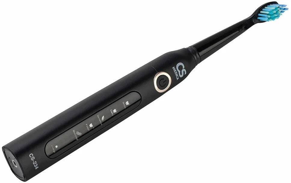 Электрическая зубная щетка CS Medica SonicMax CS-234, черная, 5 насадок