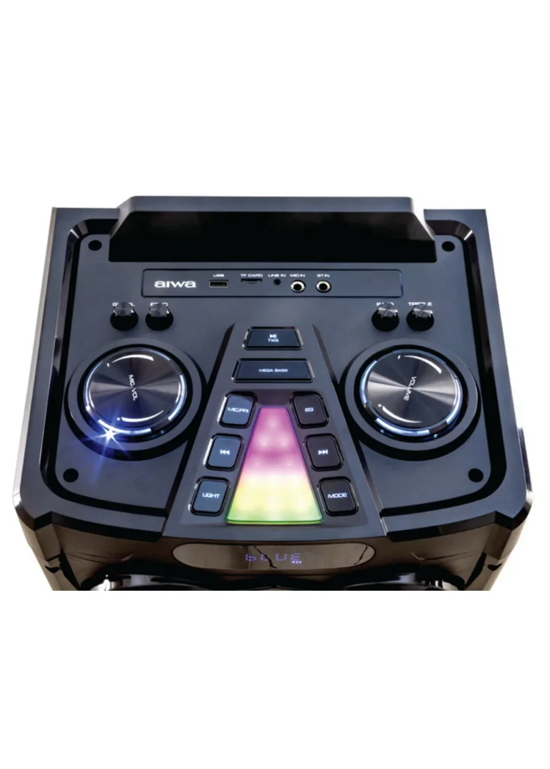 Портативная аудиосистема AIWA CAS-1001, мощн.100Вт, TWS, аккум.20В/7000мАч, FM тюнер