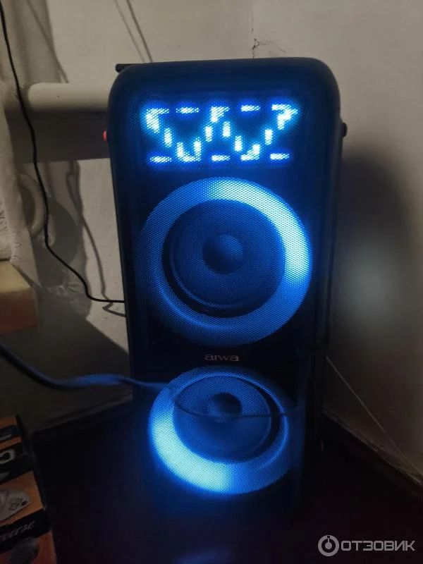 Портативная аудиосистема AIWA CAS-1001, мощн.100Вт, TWS, аккум.20В/7000мАч, FM тюнер