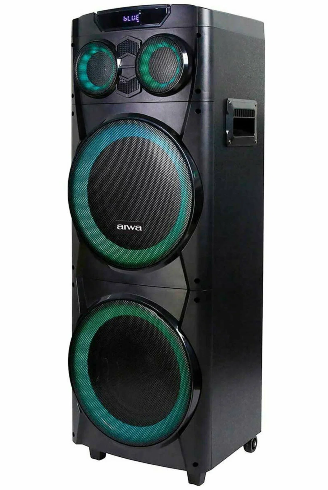 Портативная аудиосистема AIWA CAS-1001, мощн.100Вт, TWS, аккум.20В/7000мАч, FM тюнер