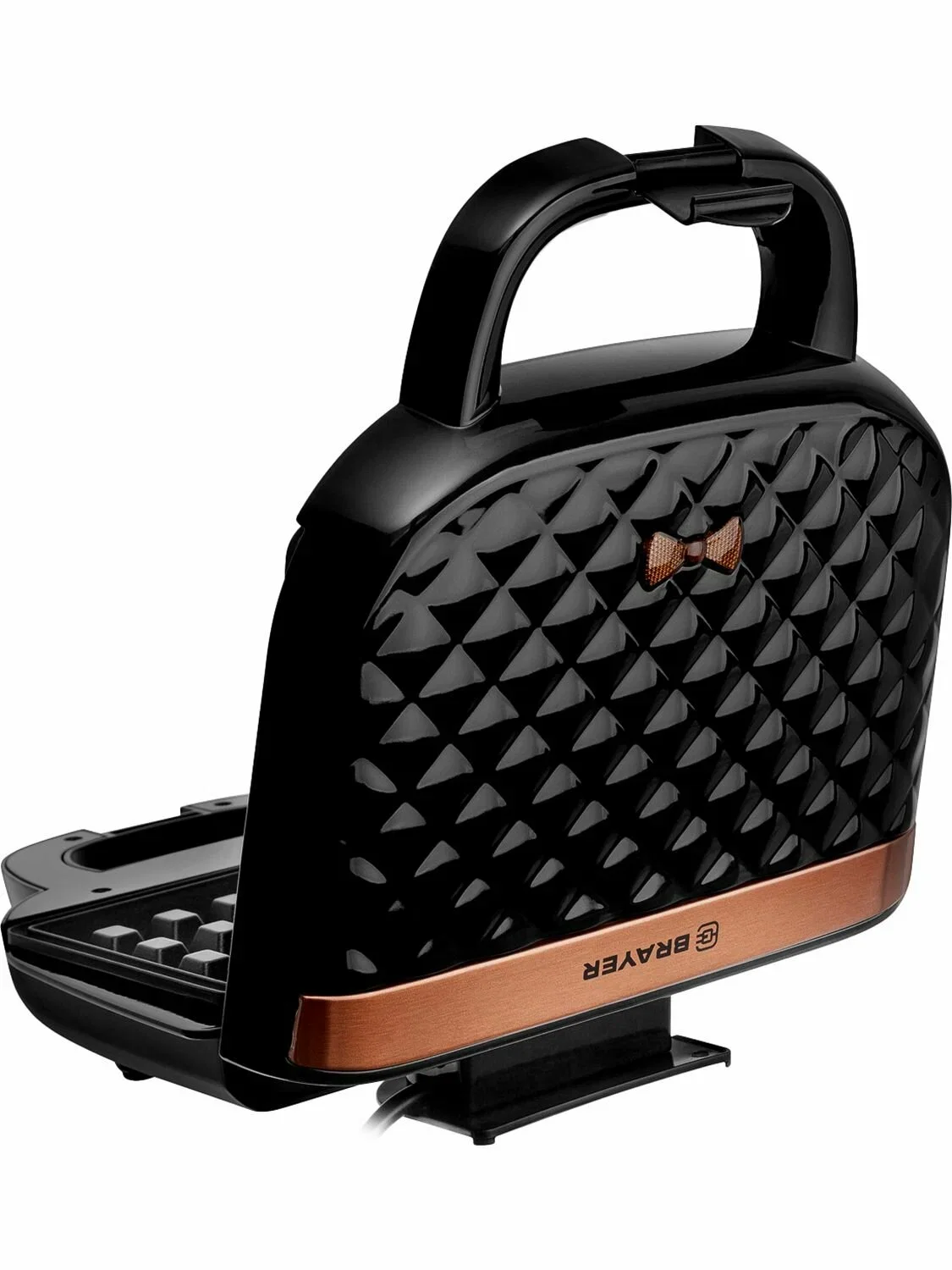 Вафельница BRAYER 2304BR, 750 Вт, белг.вафли, панель 21,5*12 см,антиприг.покр,защита от перегр