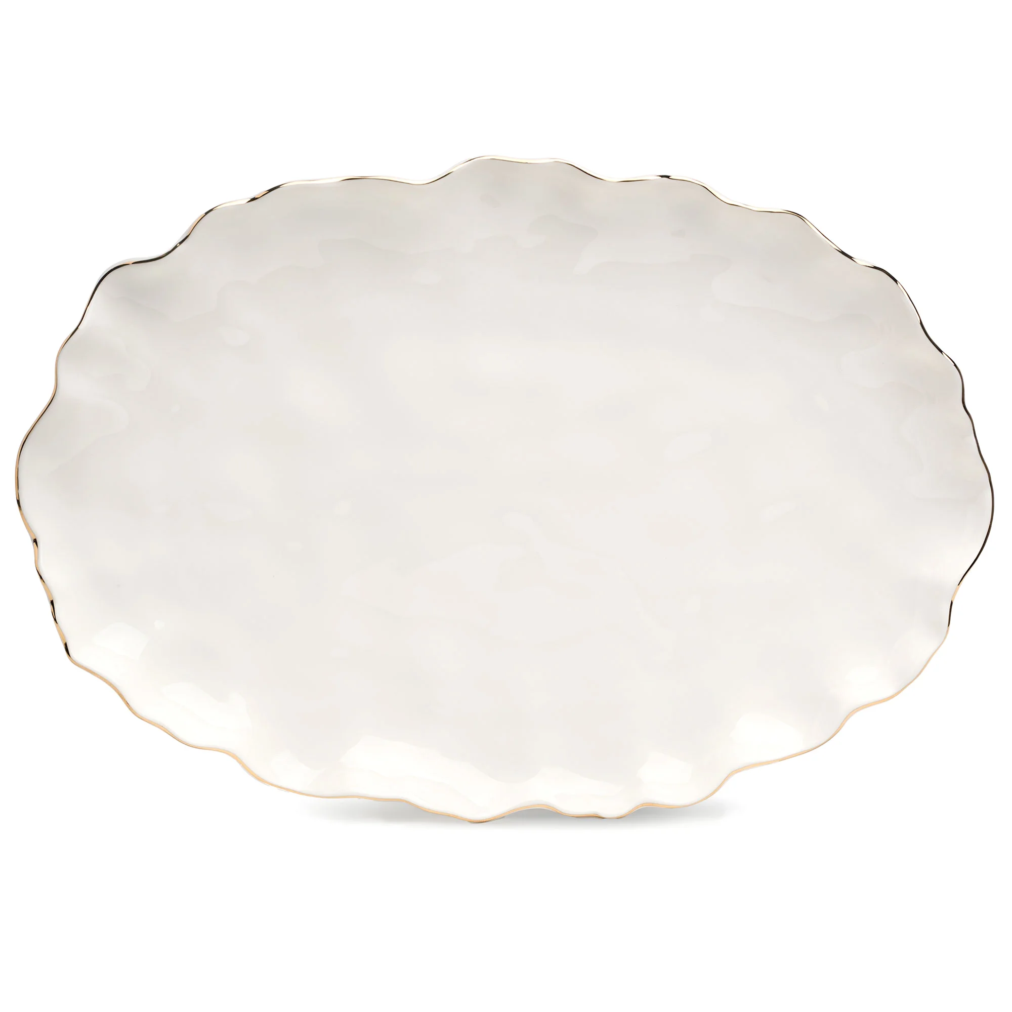 БЛЮДО ОВАЛЬНОЕ LEFARD "CHARM" 35,5*24*3 СМ (С ЗОЛОТОЙ ЛИНИЕЙ)