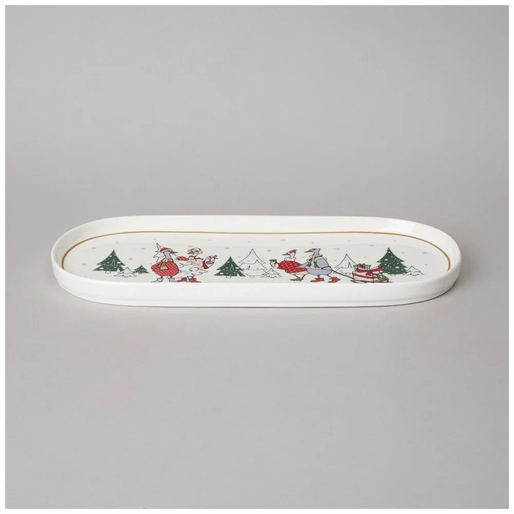 БЛЮДО ОВАЛЬНОЕ LEFARD "FAMILY CHRISTMAS" 34*14,5 СМ (КОР=12ШТ.)
