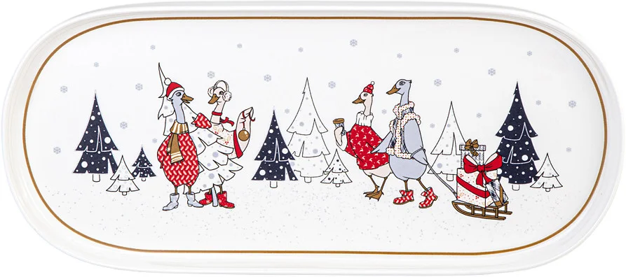 БЛЮДО ОВАЛЬНОЕ LEFARD "FAMILY CHRISTMAS" 34*14,5 СМ (КОР=12ШТ.)