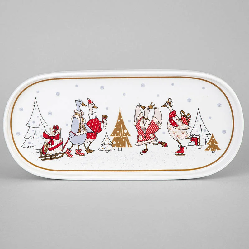 БЛЮДО ОВАЛЬНОЕ LEFARD "FAMILY CHRISTMAS" 34*14,5 СМ (КОР=12ШТ.)