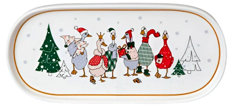 БЛЮДО ОВАЛЬНОЕ LEFARD "FAMILY CHRISTMAS" 34*14,5 СМ (КОР=12ШТ.)
