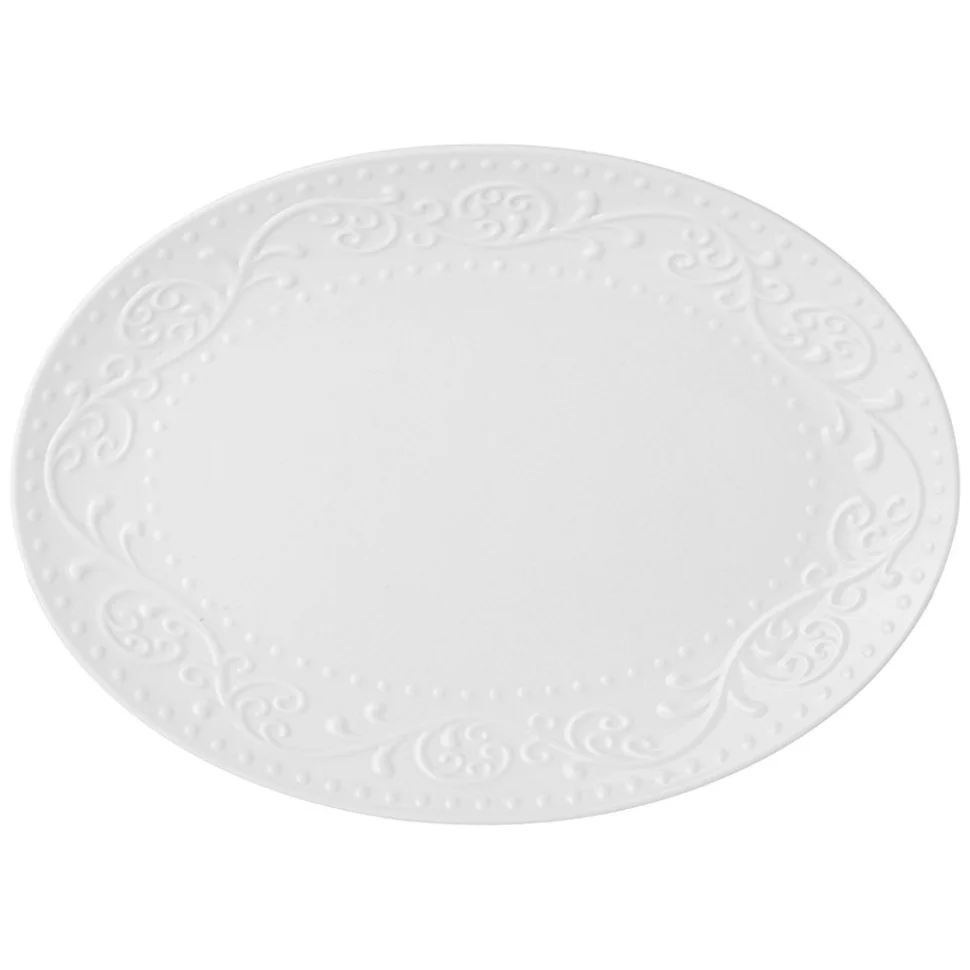 БЛЮДО ОВАЛЬНОЕ LEFARD "FLORAL" 30*22*2,5 СМ (КОР=30ШТ.)