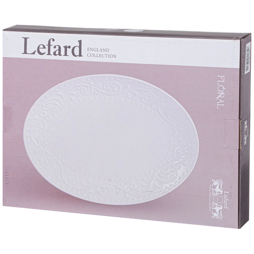 БЛЮДО ОВАЛЬНОЕ LEFARD "FLORAL" 30*22*2,5 СМ (КОР=30ШТ.)