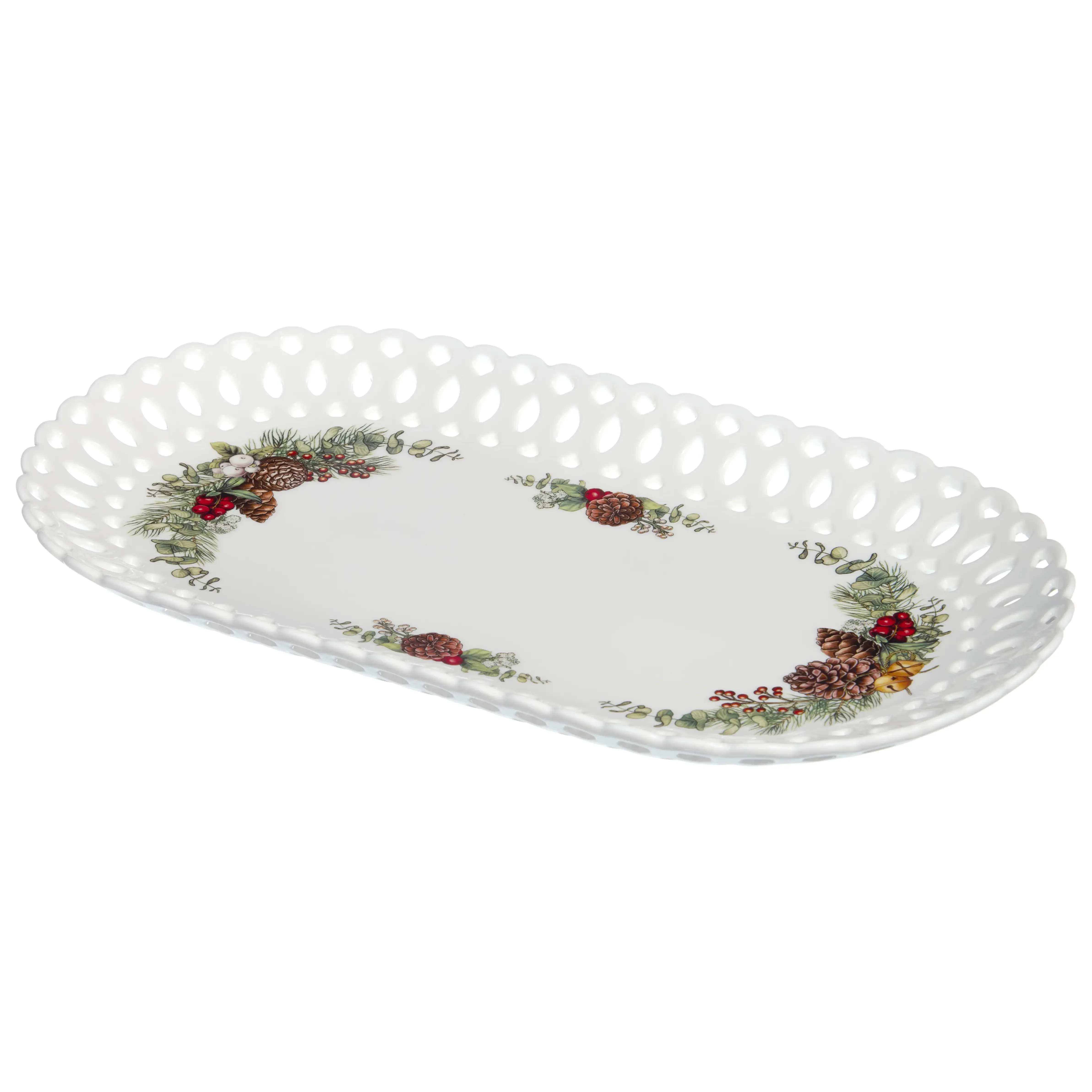 БЛЮДО ОВАЛЬНОЕ LEFARD "FLORAL" 35*25,5*3 СМ (КОР=12ШТ.)
